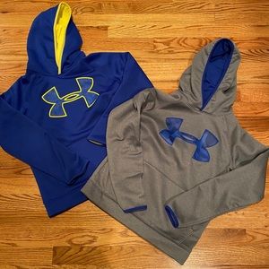 EUC Under Armor YL hoodies